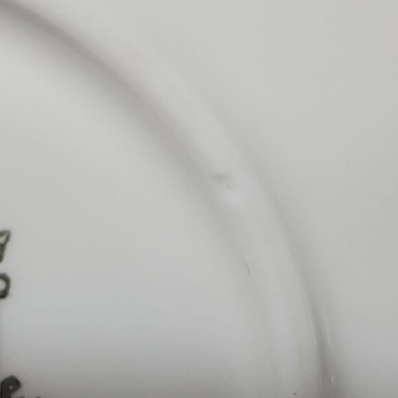 English Castle Teacup and Saucer Green Leaves Vintage - Picture 8 of 11